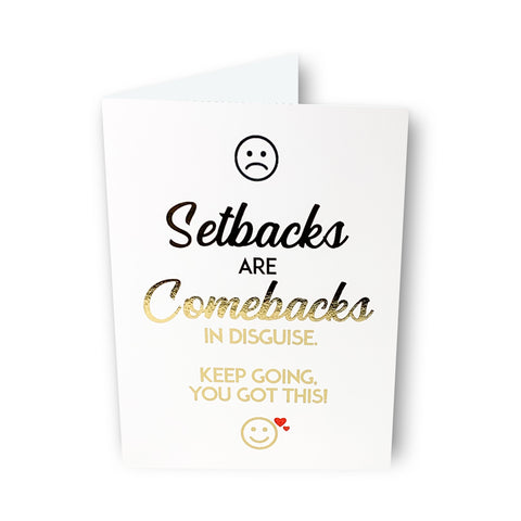 Setbacks are Comebacks Card
