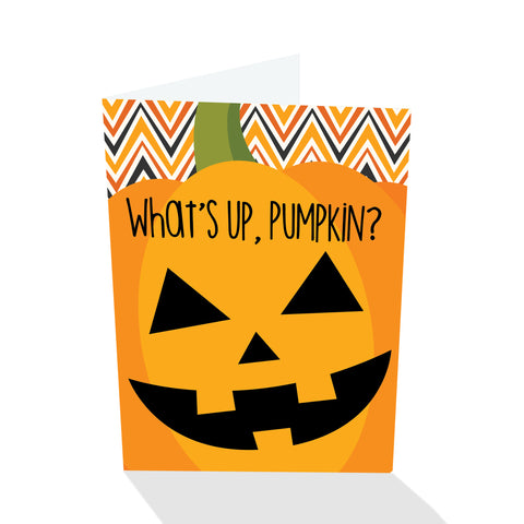 What's Up Pumpkin? Halloween Card