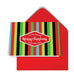 GeoChristmas Striped Holiday Card (8 Message Options)
