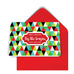 GeoChristmas Triangles Holiday Card (8 Message Options)