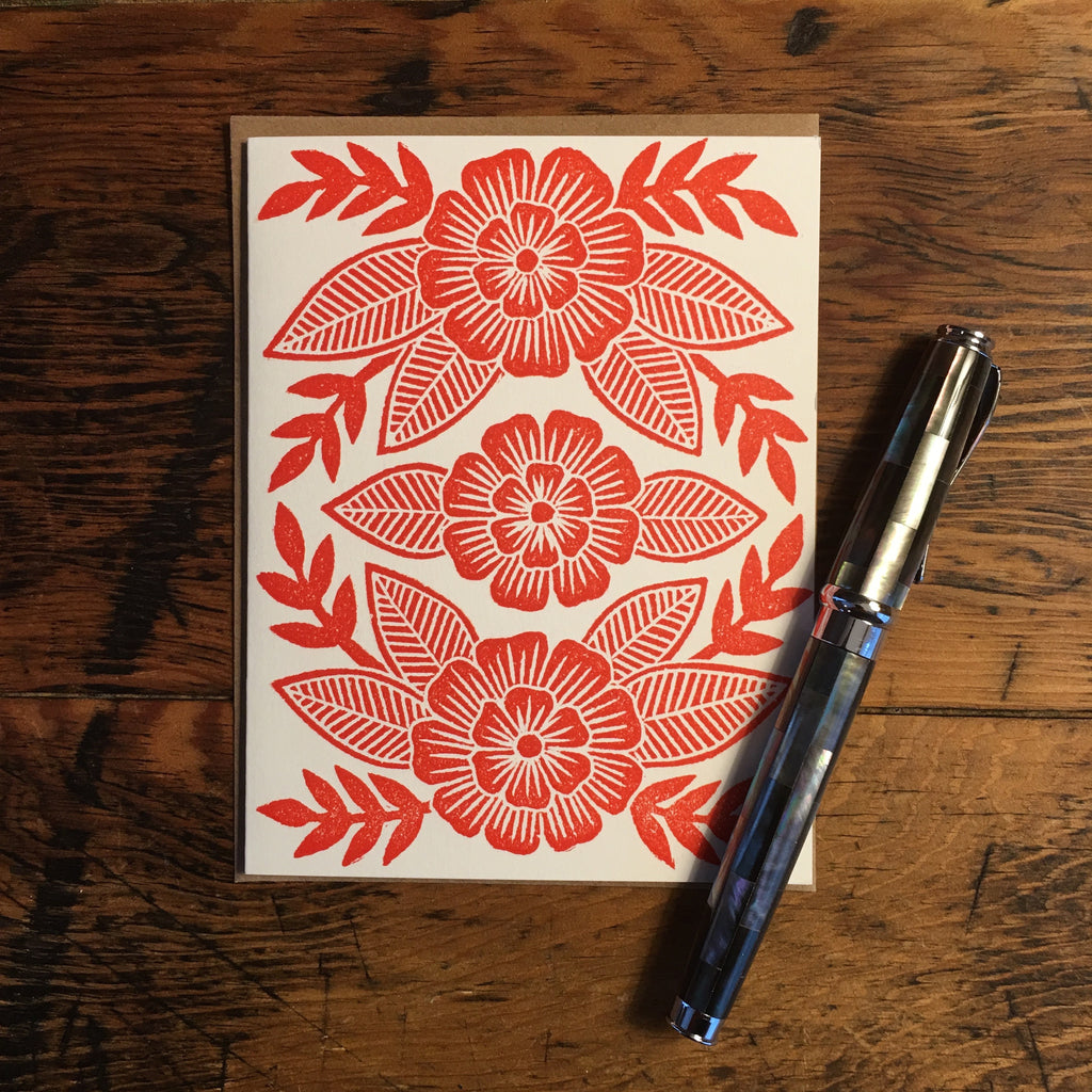 Block Printed Blank Cards (Set of 6)