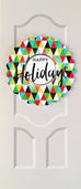 Sapori Holiday Doors with Triangles Wreath Greeting Card