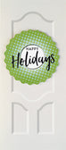Sapori Holiday Door with Green Gradient Burst Wreath Greeting Card