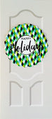 Sapori Holiday Door with Mini Harlequin Diamonds Wreath Greeting Card