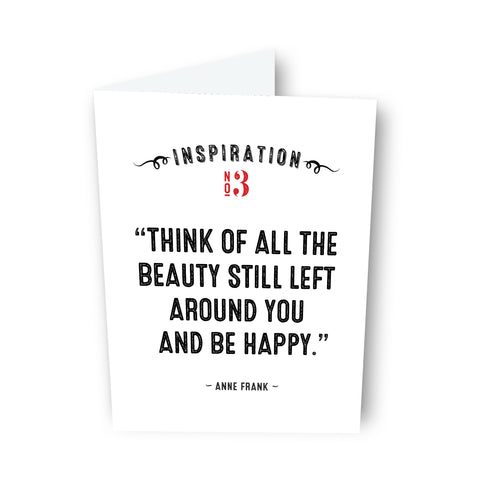 Be Happy by Anne Frank Card No. 3