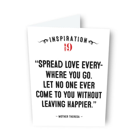 Spread Love by Mother Teresa Card No. 9