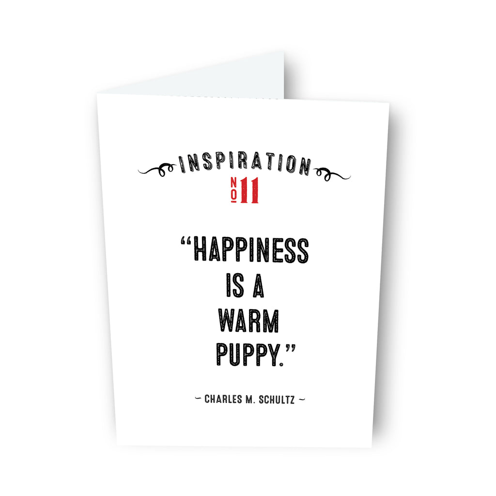 Happiness is... by Charles Schultz Card No. 11
