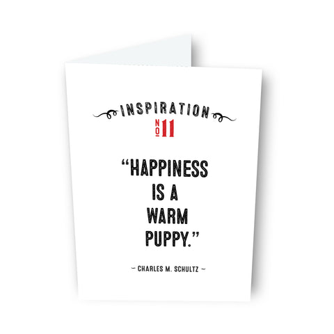 Happiness is... by Charles Schultz Card No. 11