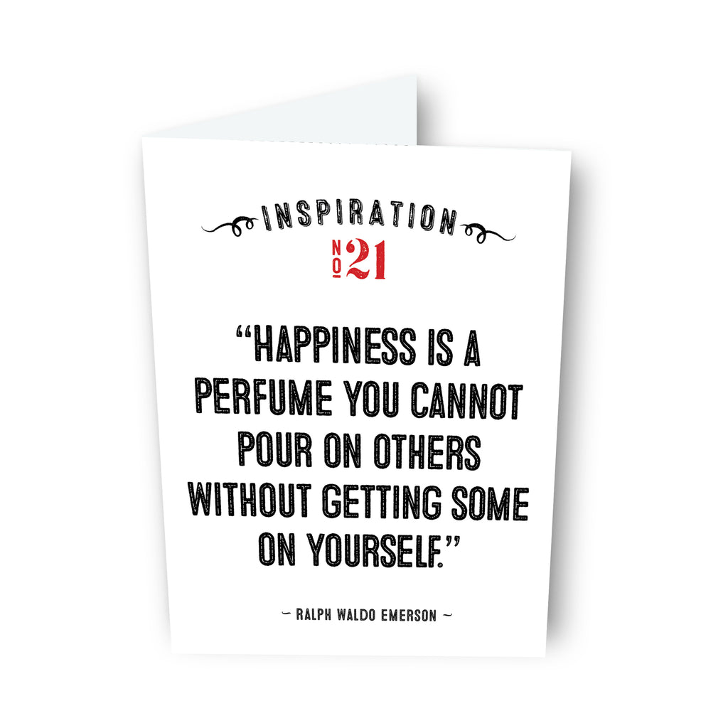 Happiness is... by Ralph Waldo Emerson Card No. 21