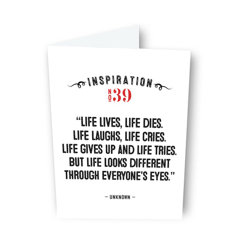 Life Lives, Life Dies by Unknown Card No. 39