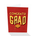 Congrats! Grad - Graduation Card (Red)