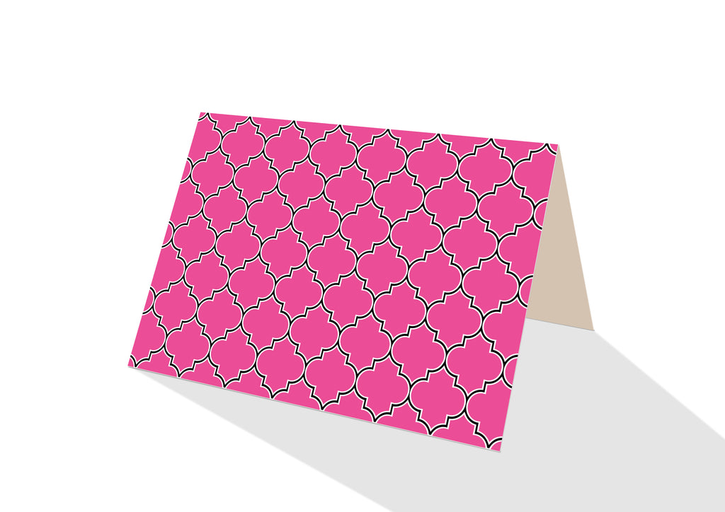 Moroccan Brights Pink Notecards