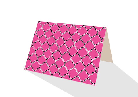 Moroccan Brights Pink Notecards