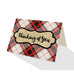 White Hamilton Plaid Greeting Cards - 5 Options