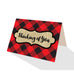 Buffalo Plaid Greeting Cards - 5 Options