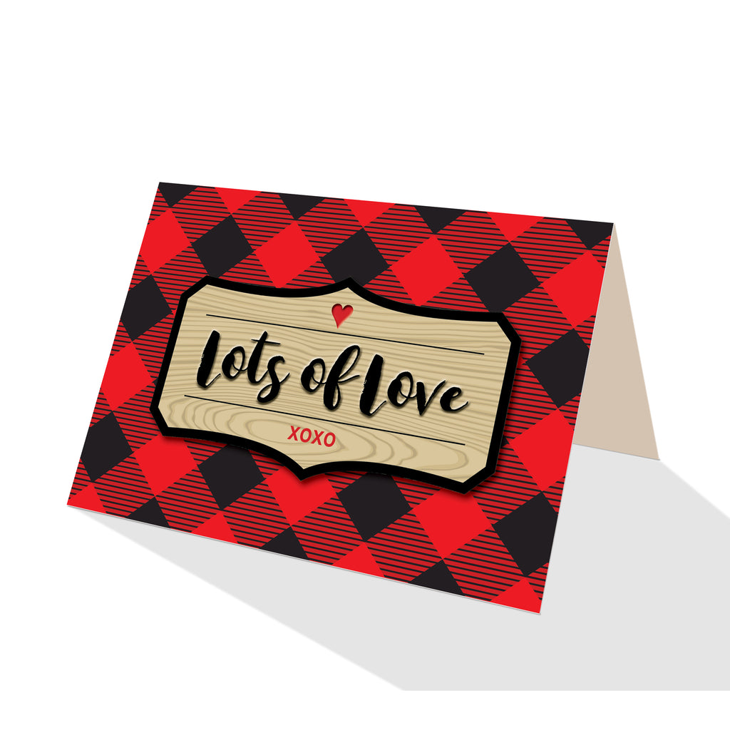 Buffalo Plaid Greeting Cards - 5 Options