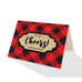 Buffalo Plaid Greeting Cards - 5 Options