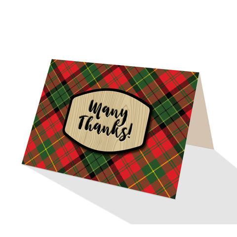 Merry Tartan Plaid Greeting Cards - 5 Options