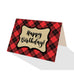 Red Tartan Check Plaid Greeting Cards - 5 Options