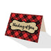 Red Tartan Check Plaid Greeting Cards - 5 Options