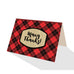 Red Tartan Check Plaid Greeting Cards - 5 Options