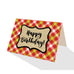 Merry Gingham Plaid Greeting Cards - 5 Options