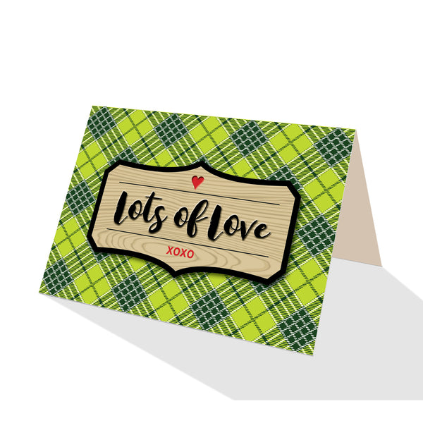 Green Tartan Plaid Greeting Cards - 5 Options