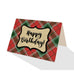 Imperial Red Tartan Plaid Greeting Cards - 5 Options