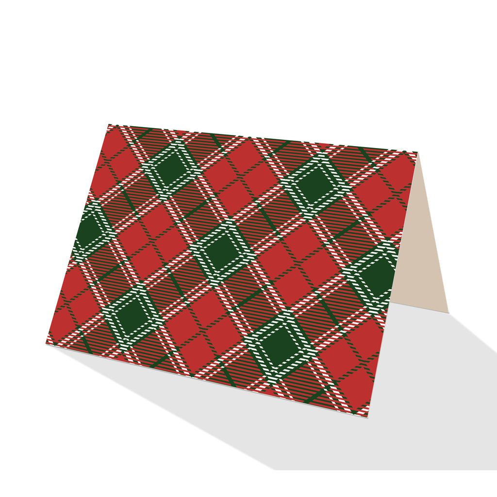 Imperial Red Plaid Notecards (Set of 8)