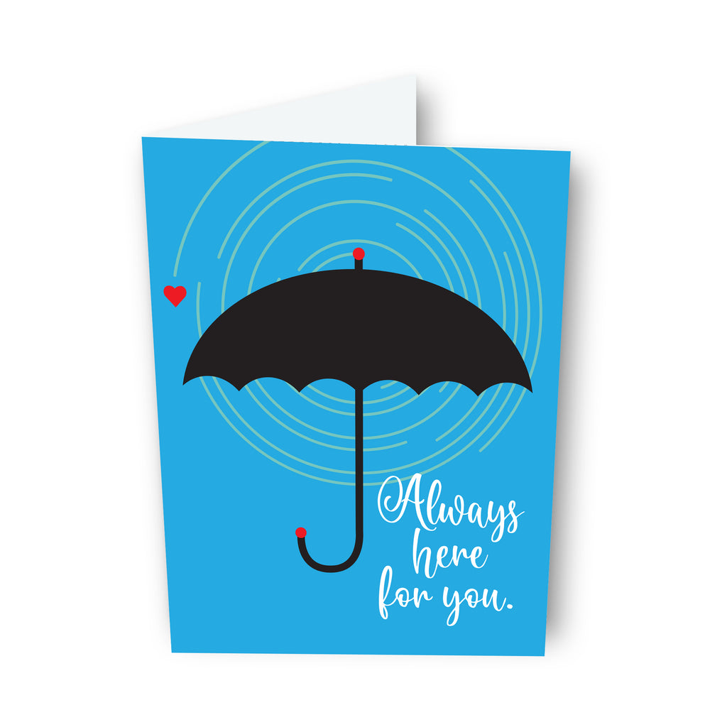 "Always here for you." Card