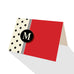 Hepburn Dots Notecards Red