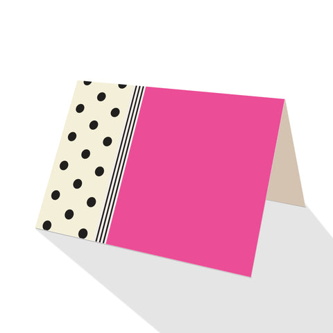 Hepburn Dots Notecards Pink