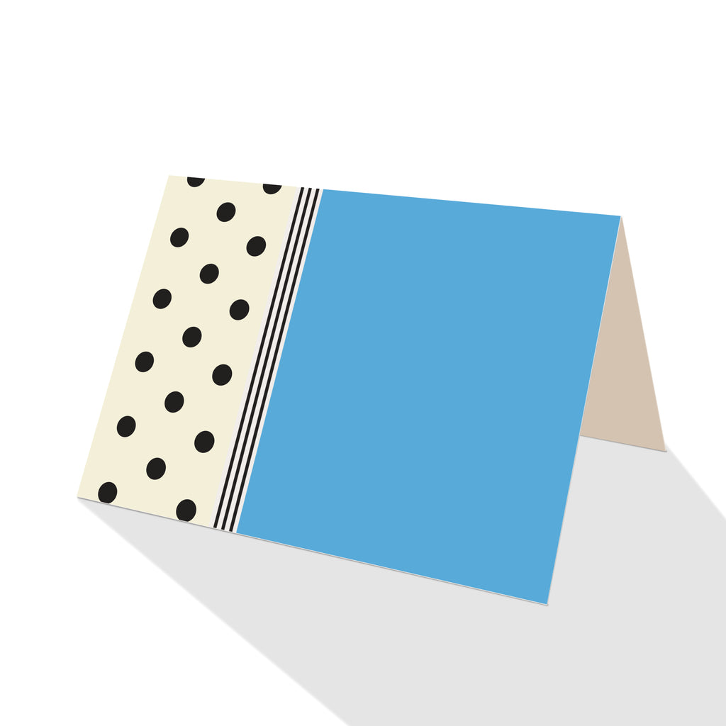 Hepburn Dots Notecards Blue