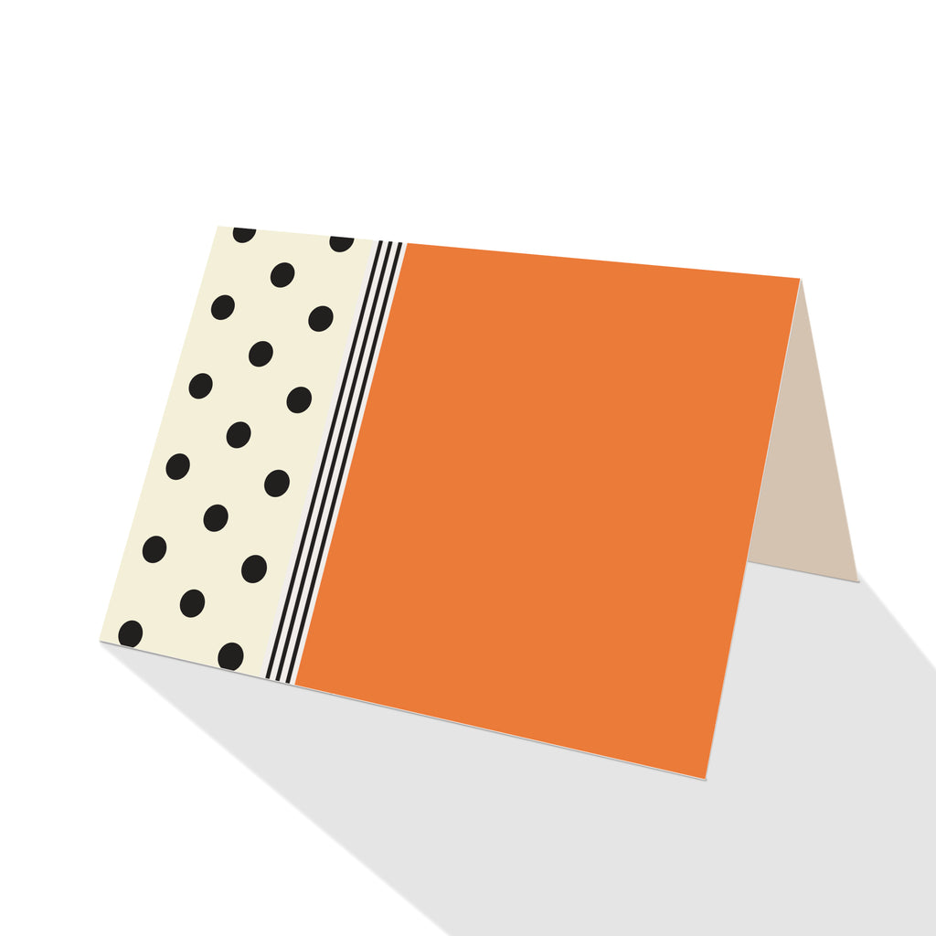 Hepburn Dots Notecards Orange