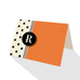 Hepburn Dots Notecards Orange