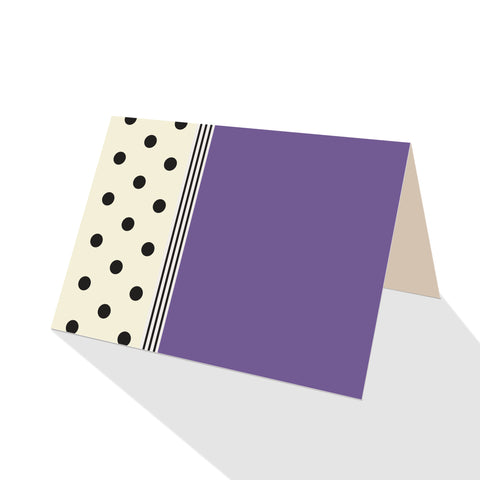 Hepburn Dots Notecards Purple