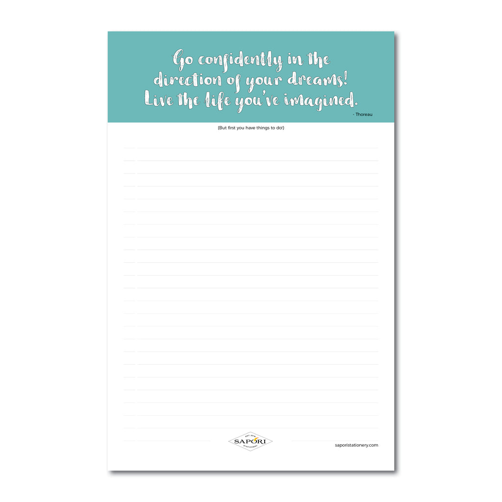 Go Confidently... Thoreau Notepads (Set of 3)