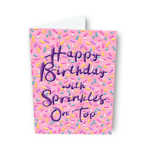 Happy Birthday with Sprinkles Card