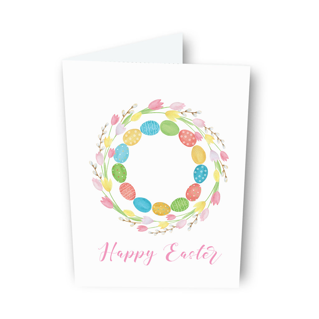 Easter Egg Wreath Card