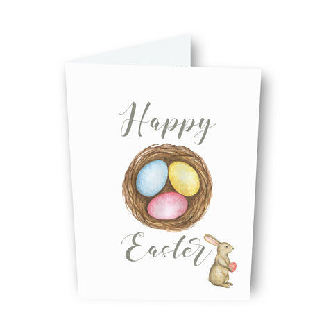 Happy Easter Egg Nest Card