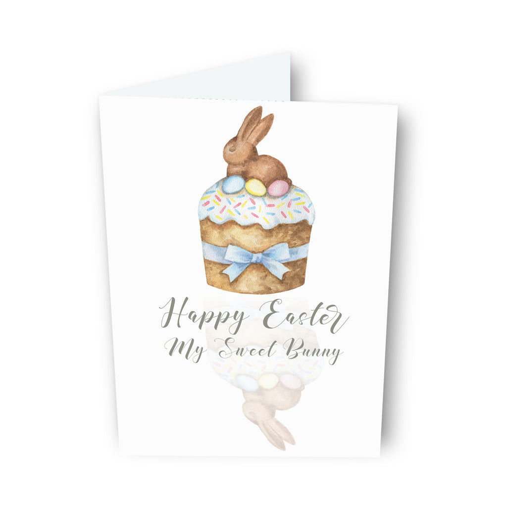 Easter Bunny Cake Card