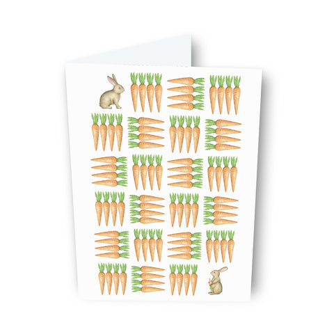 Bunny and Carrot Maze Card