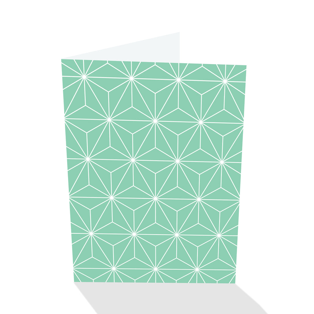 Simply Elegant Green Bursts Notecards (Set of 8)