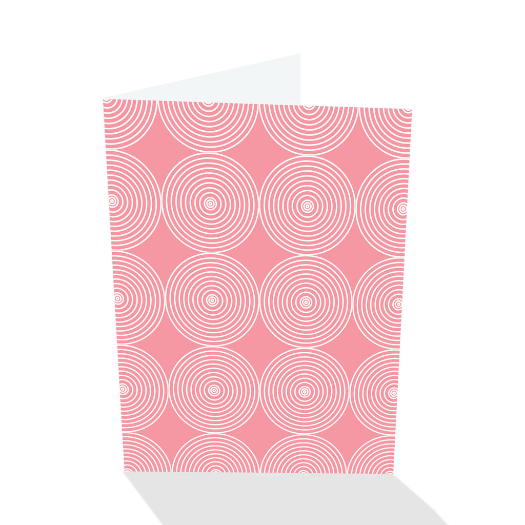 Simply Elegant Pink Circles Notecards (Set of 8)